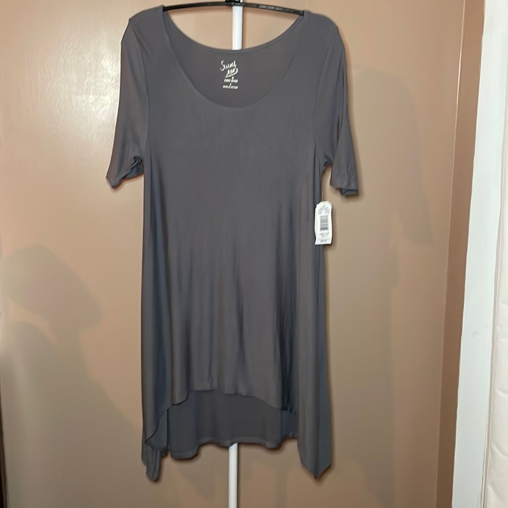 Sweet tea by pink rose high-low dress dark gray size small